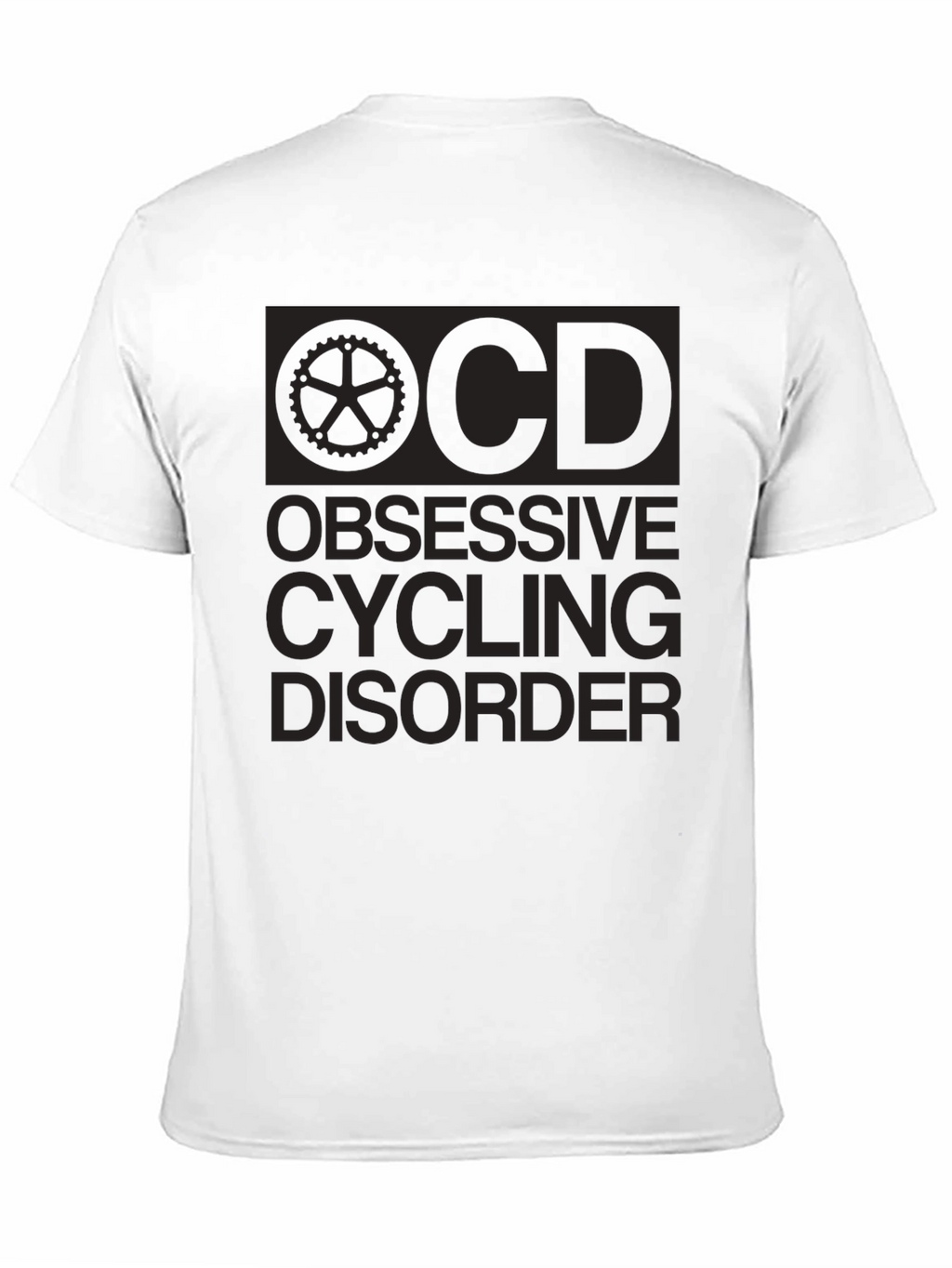 Obsessive Cycling Disorder Black Graphic T-Shirt