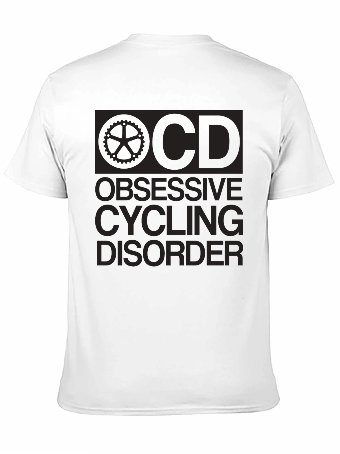 Obsessive Cycling Disorder Black Graphic T-Shirt