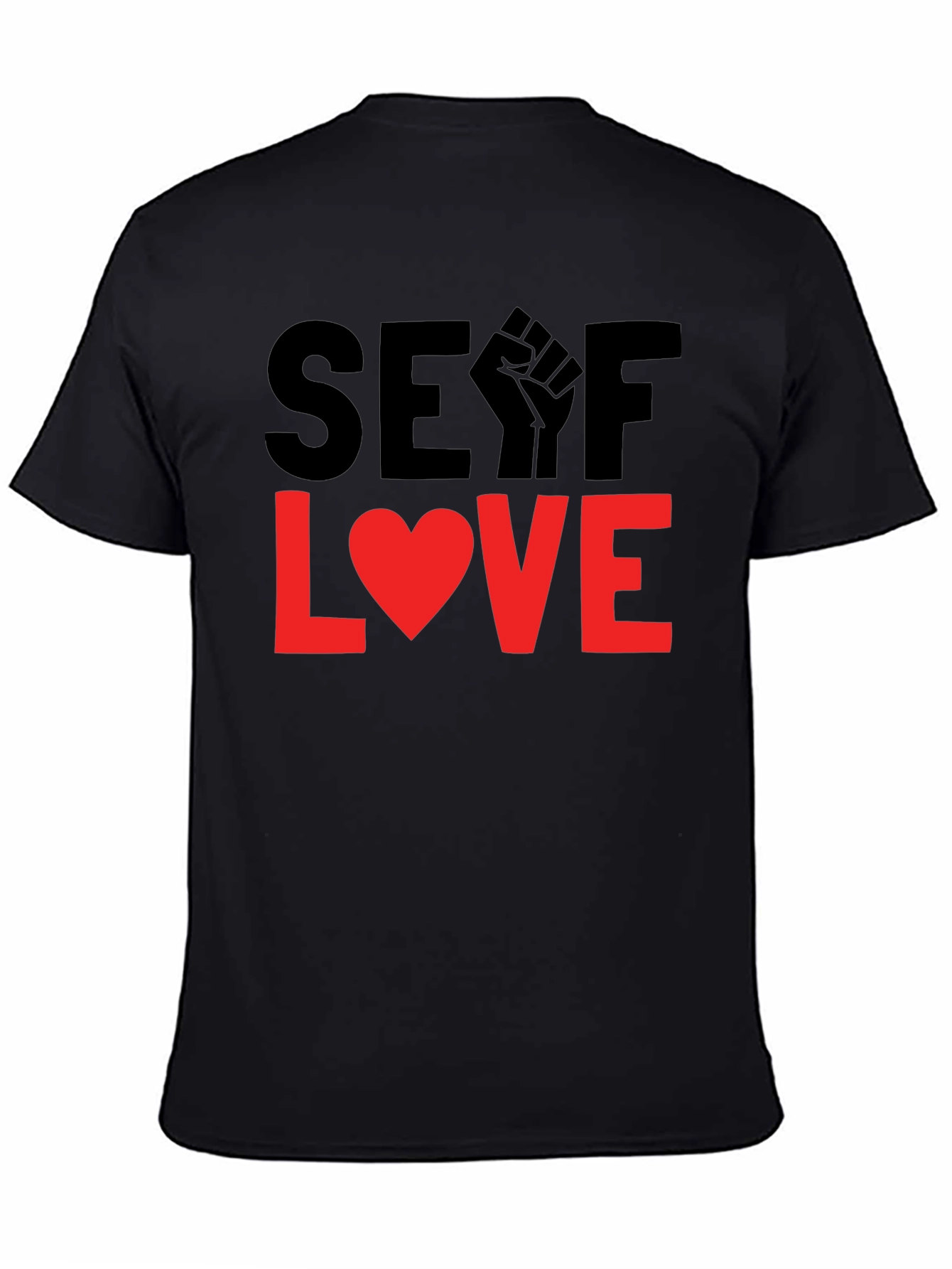 Self Love Graphic Tee - Black Short Sleeve Shirt