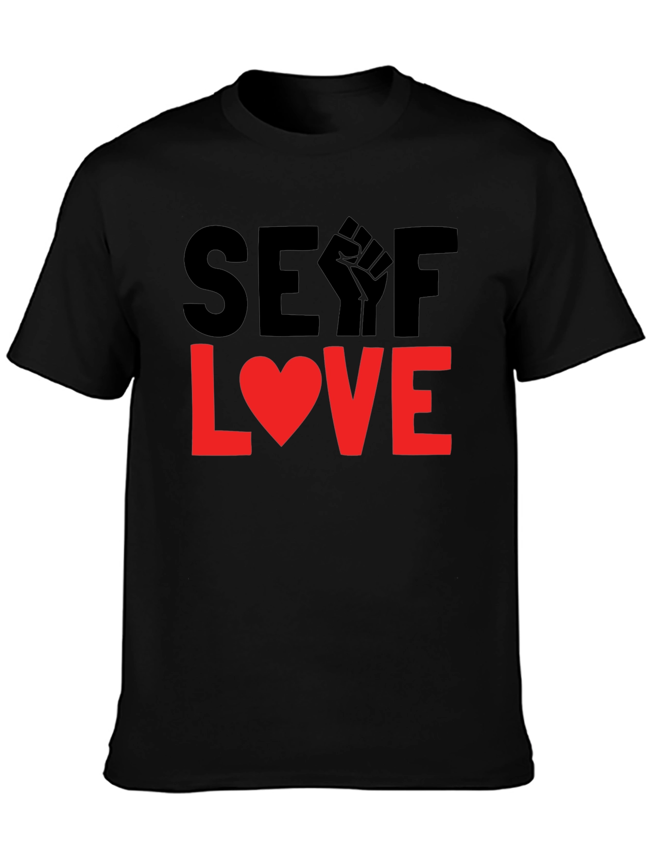 Self Love Graphic Tee - Black Short Sleeve Shirt