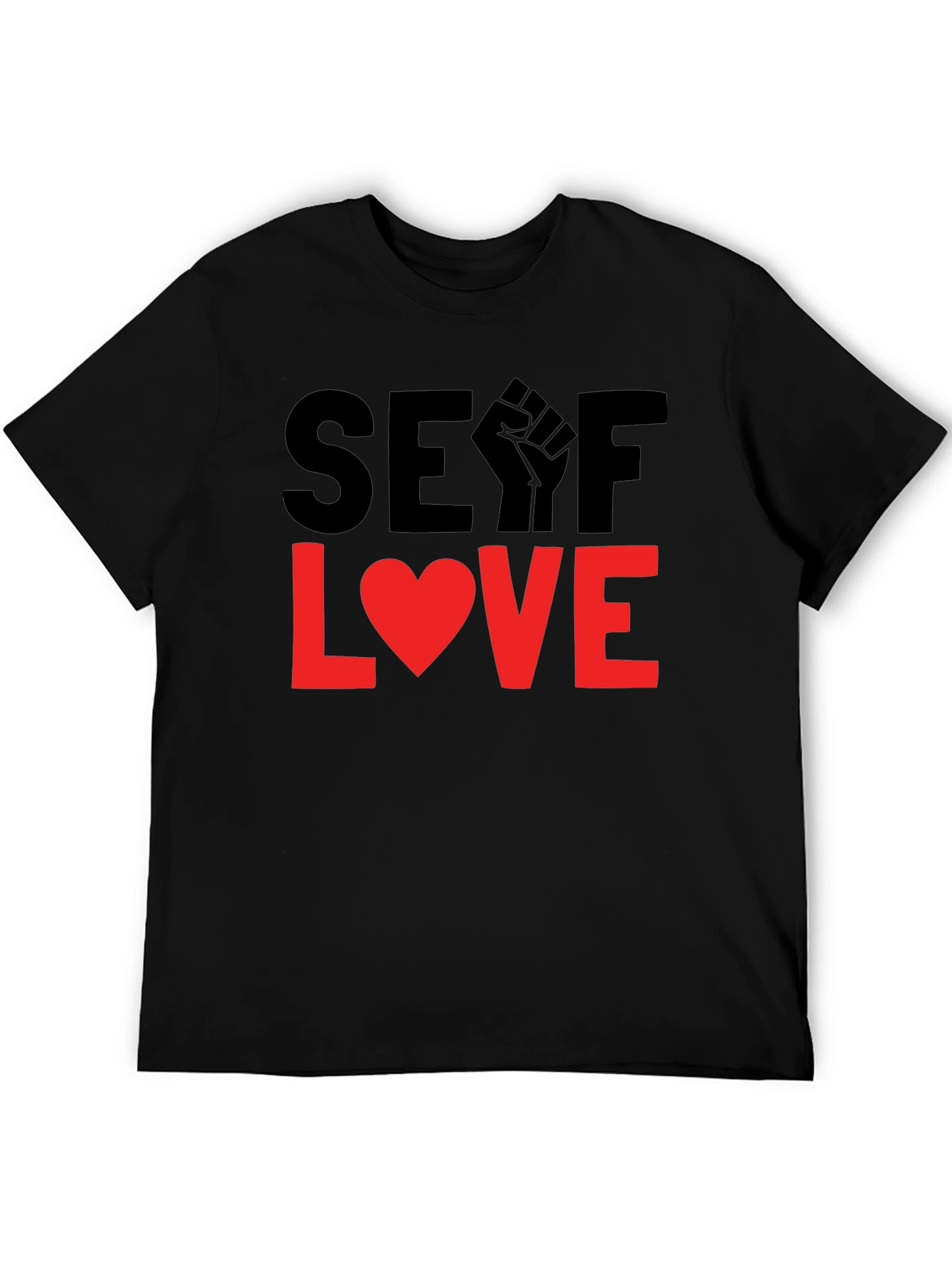 Self Love Graphic Tee - Black Short Sleeve Shirt