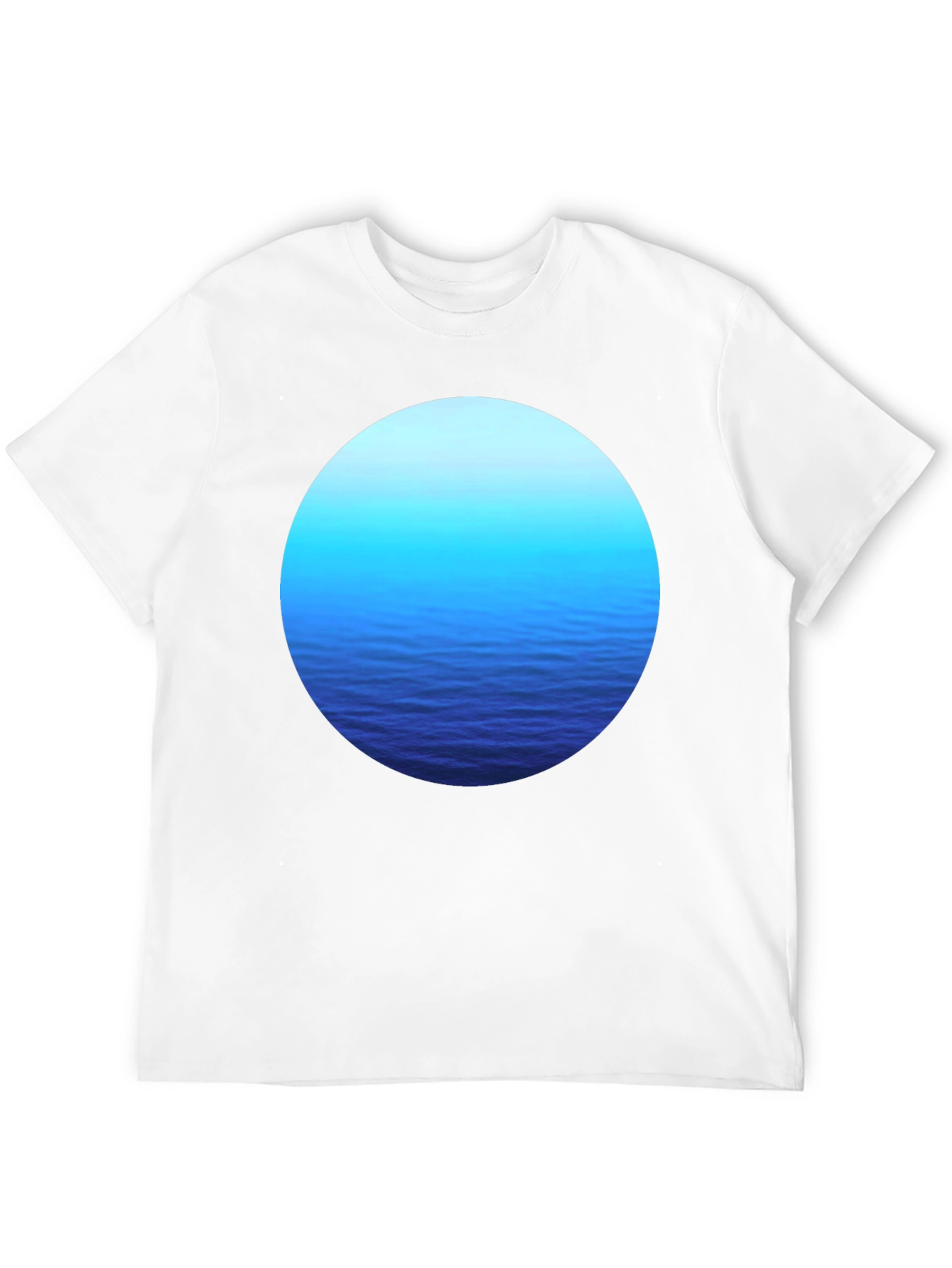 Ocean View Graphic Tee - Soft Black T-Shirt