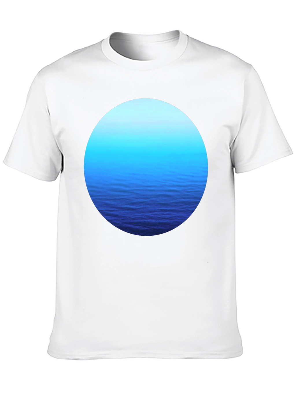 Ocean View Graphic Tee - Soft Black T-Shirt