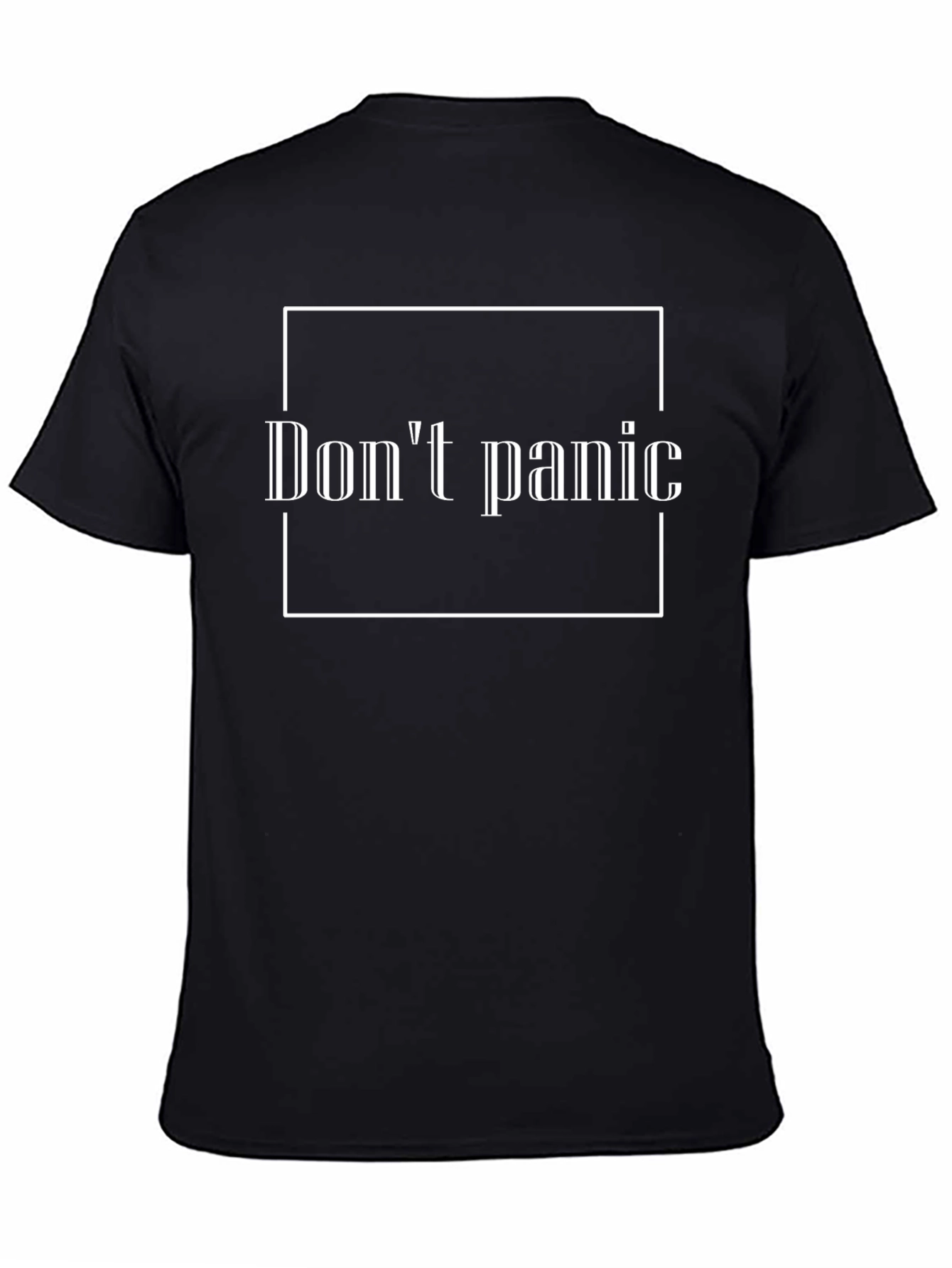 Dont Panic Graphic Tee - Black