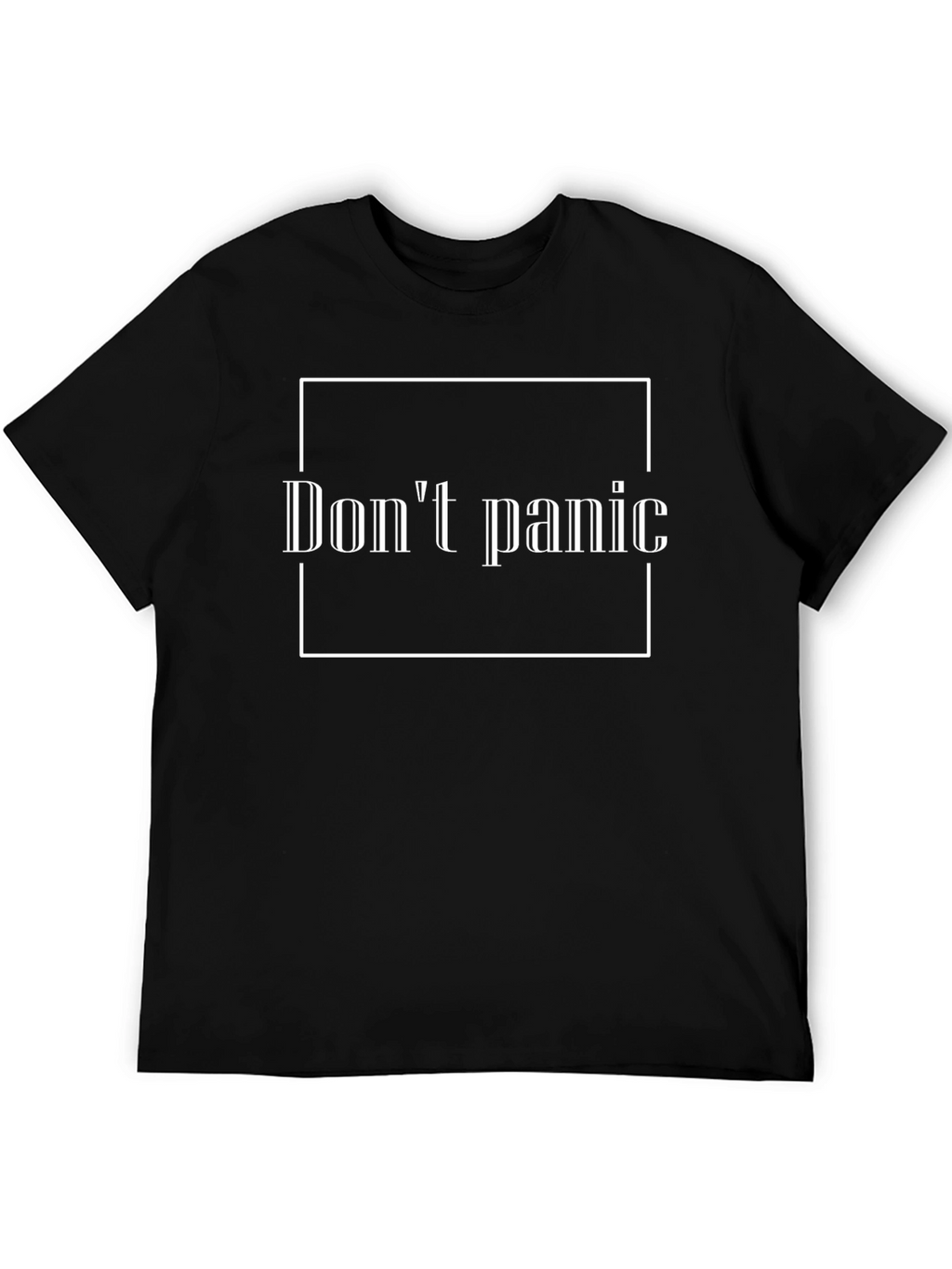 Dont Panic Graphic Tee - Black