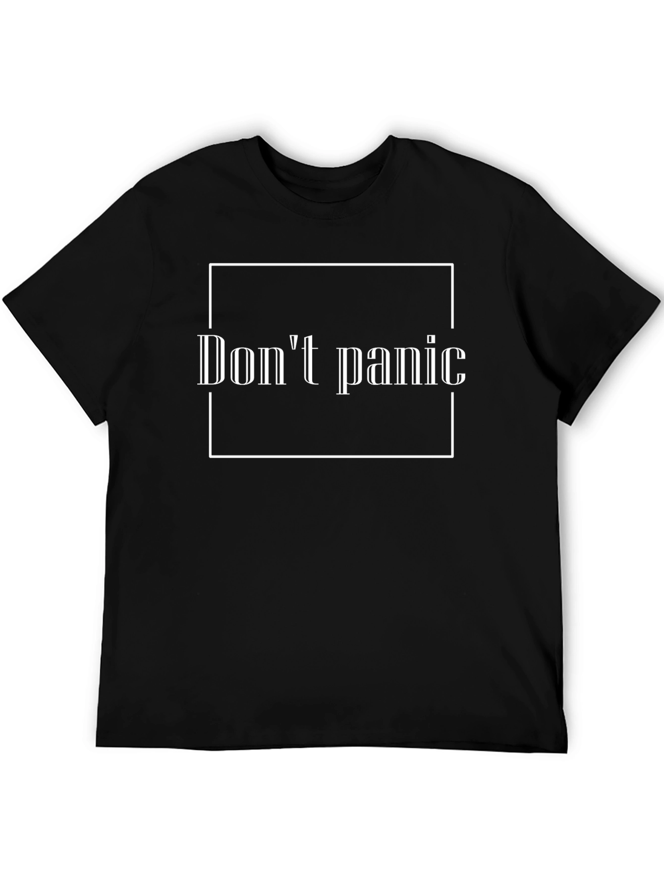 Dont Panic Graphic Tee - Black