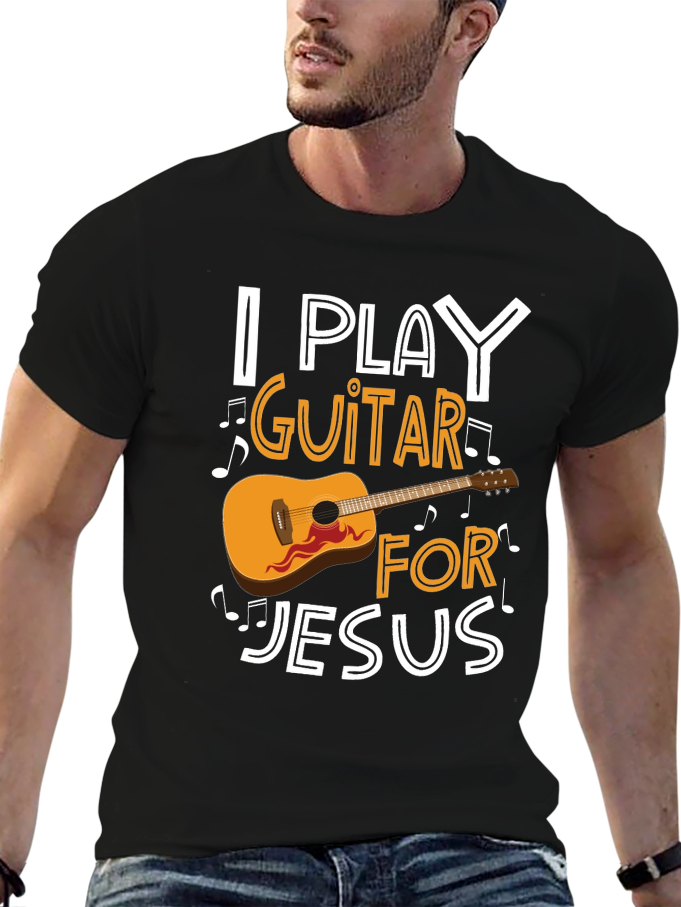 I Play Guitar for Jesus T-Shirt