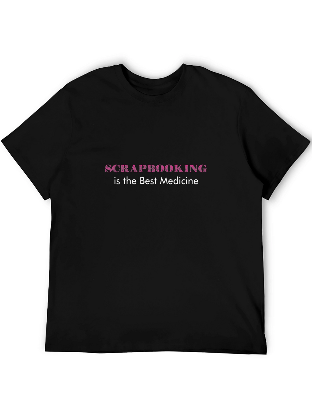 Scrapbooking Medicine Black T-Shirt