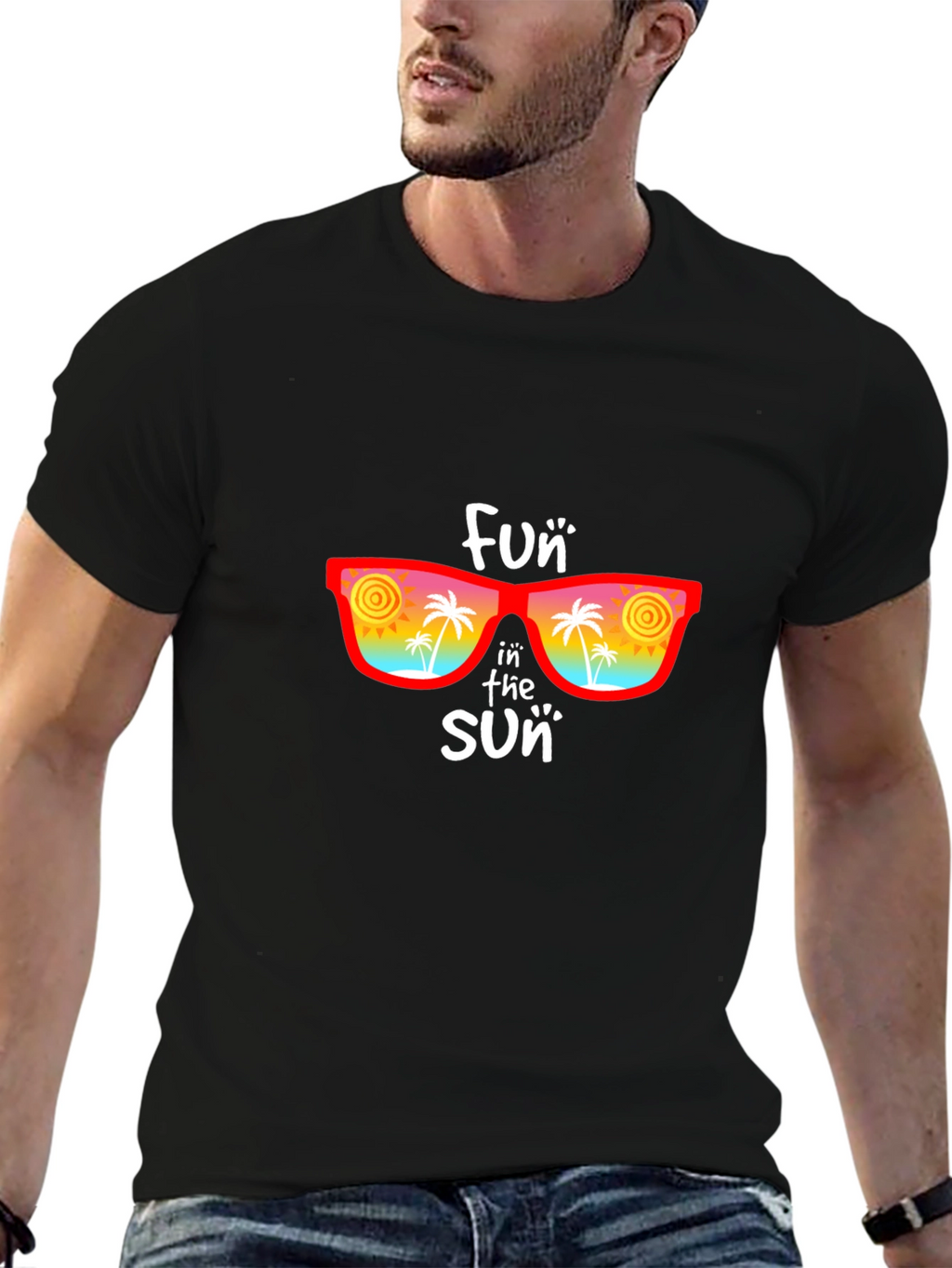 Fun in the Sun Graphic Tee - Black