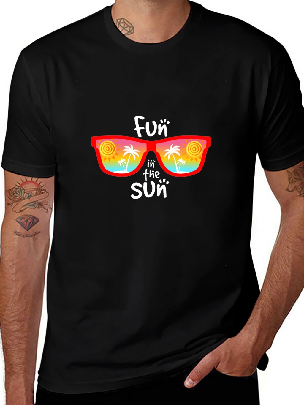 Fun in the Sun Graphic Tee - Black