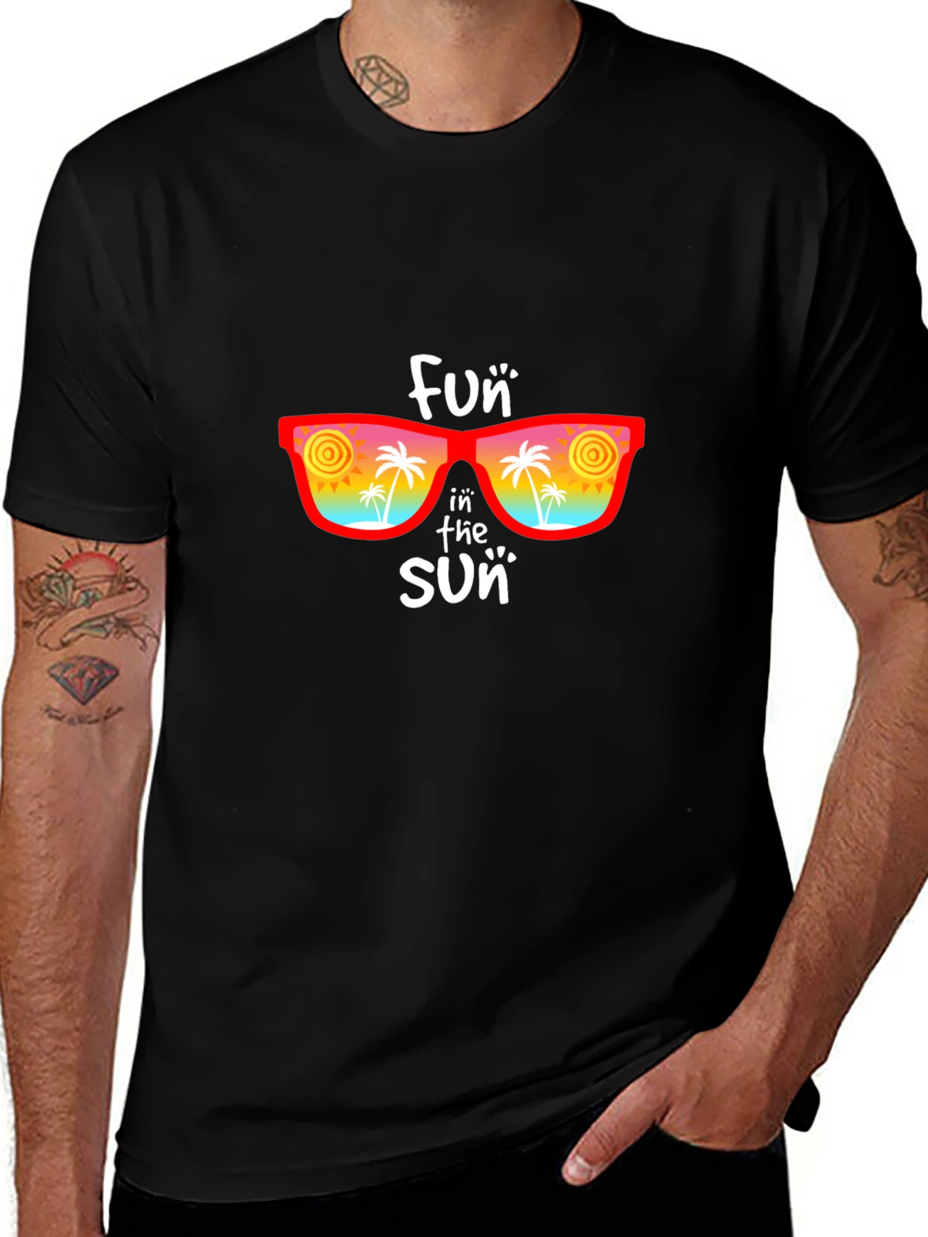 Fun in the Sun Graphic Tee - Black
