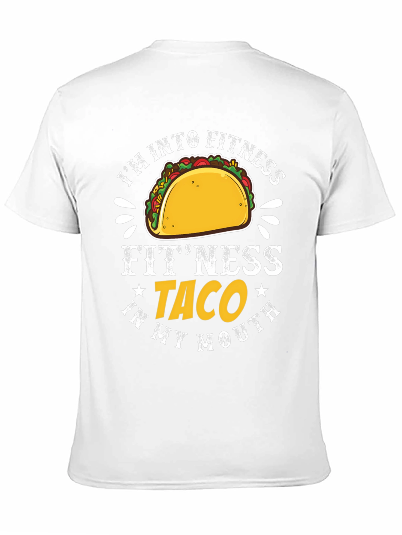 Fitness Taco Graphic T-Shirt - Humorous Tee