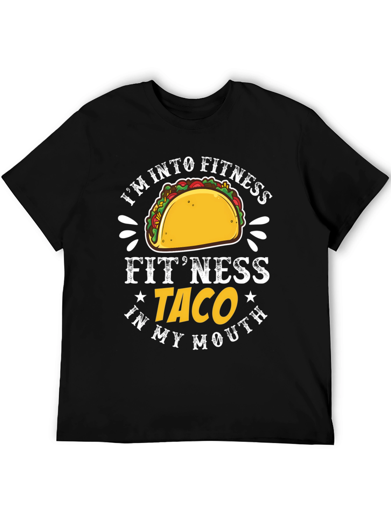 Fitness Taco Graphic T-Shirt - Humorous Tee