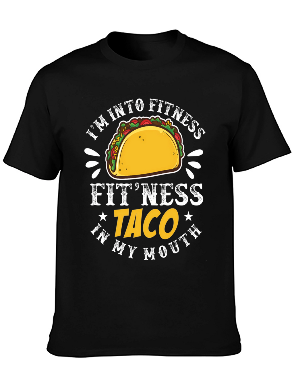 Fitness Taco Graphic T-Shirt - Humorous Tee