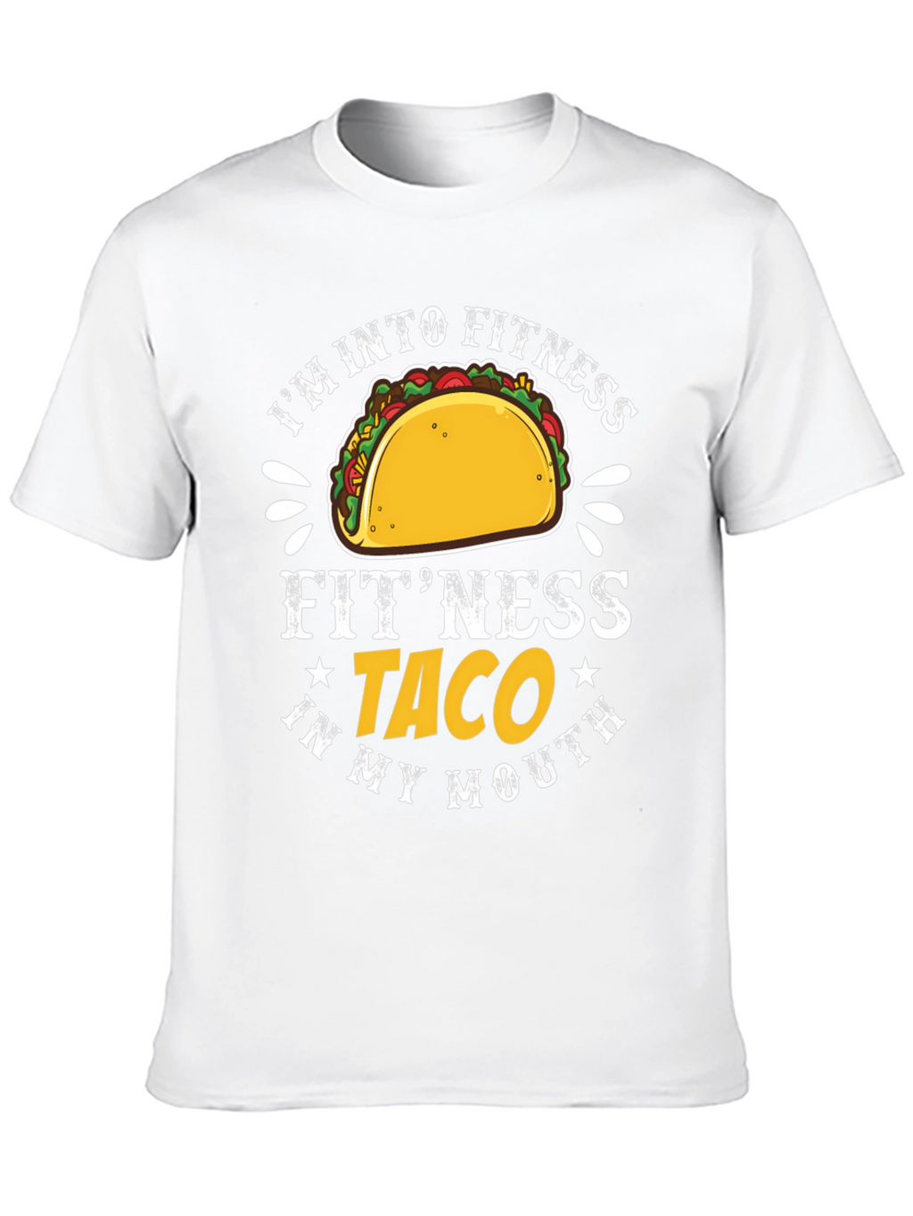 Fitness Taco Graphic T-Shirt - Humorous Tee