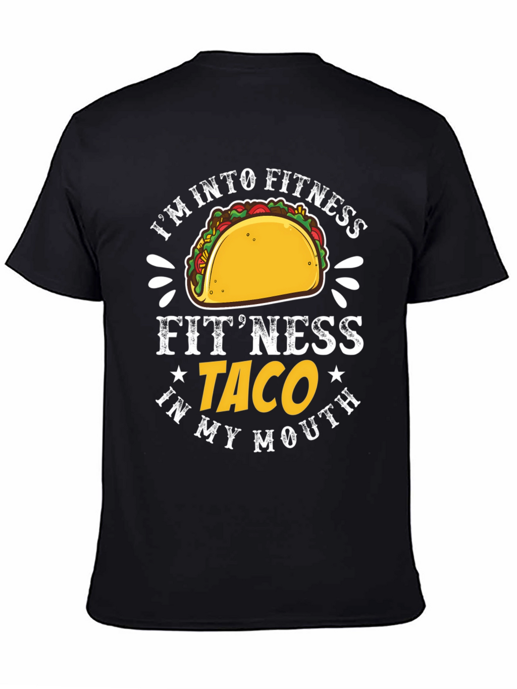Fitness Taco Graphic T-Shirt - Humorous Tee