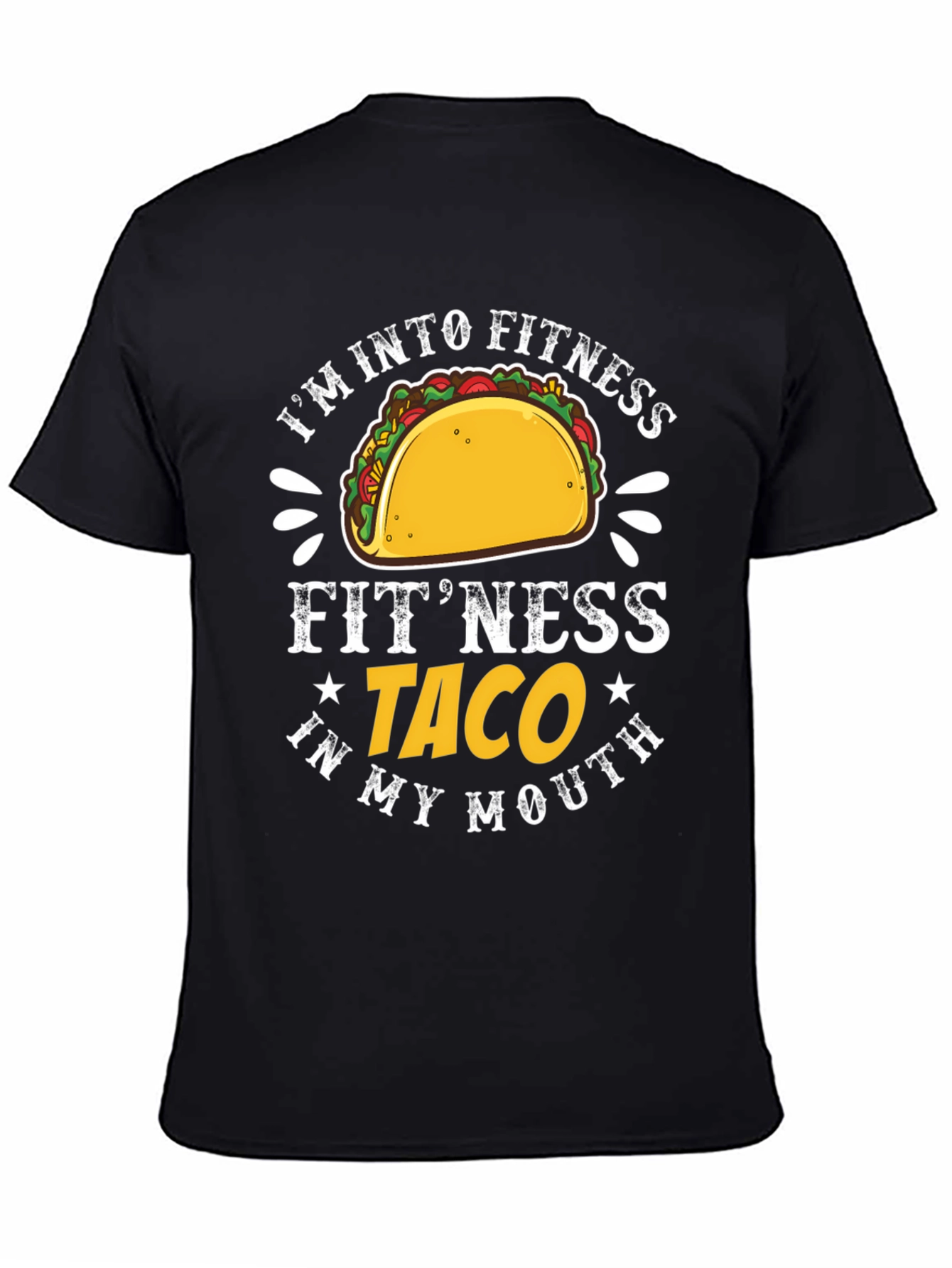 Fitness Taco Graphic T-Shirt - Humorous Tee