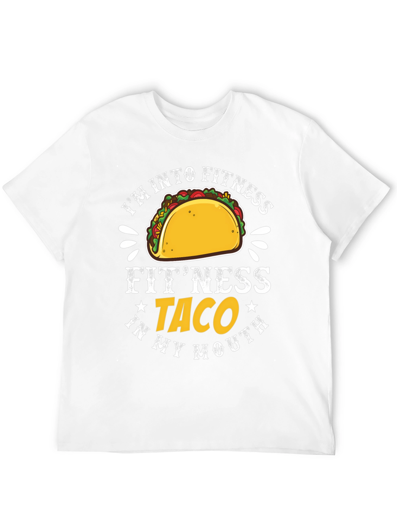 Fitness Taco Graphic T-Shirt - Humorous Tee