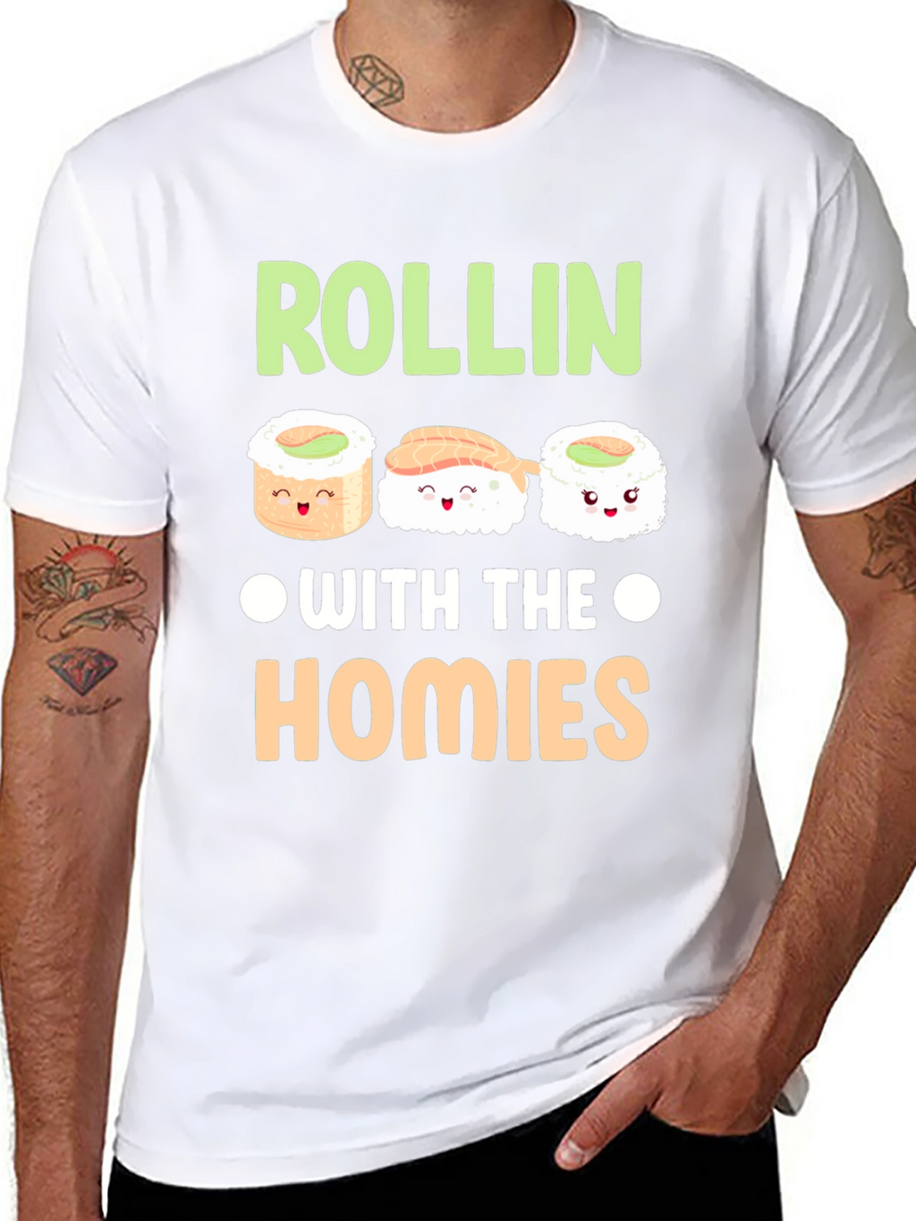 Rollin with the Homies Sushi T-Shirt