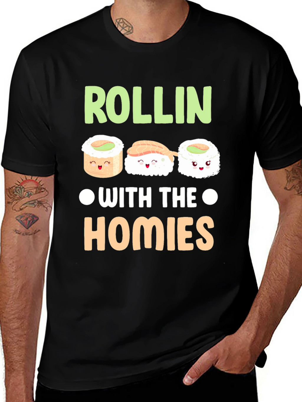Rollin with the Homies Sushi T-Shirt