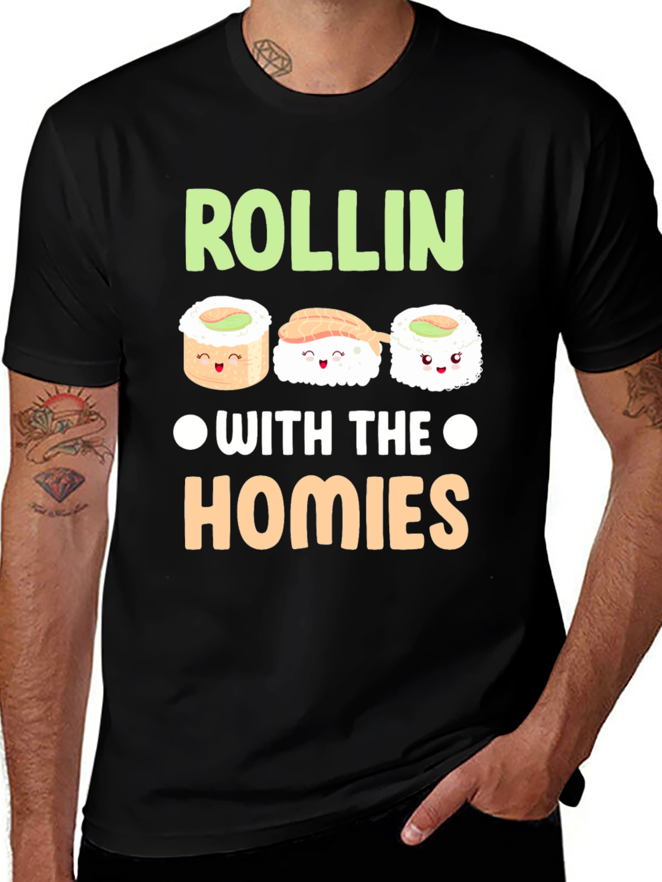 Rollin with the Homies Sushi T-Shirt