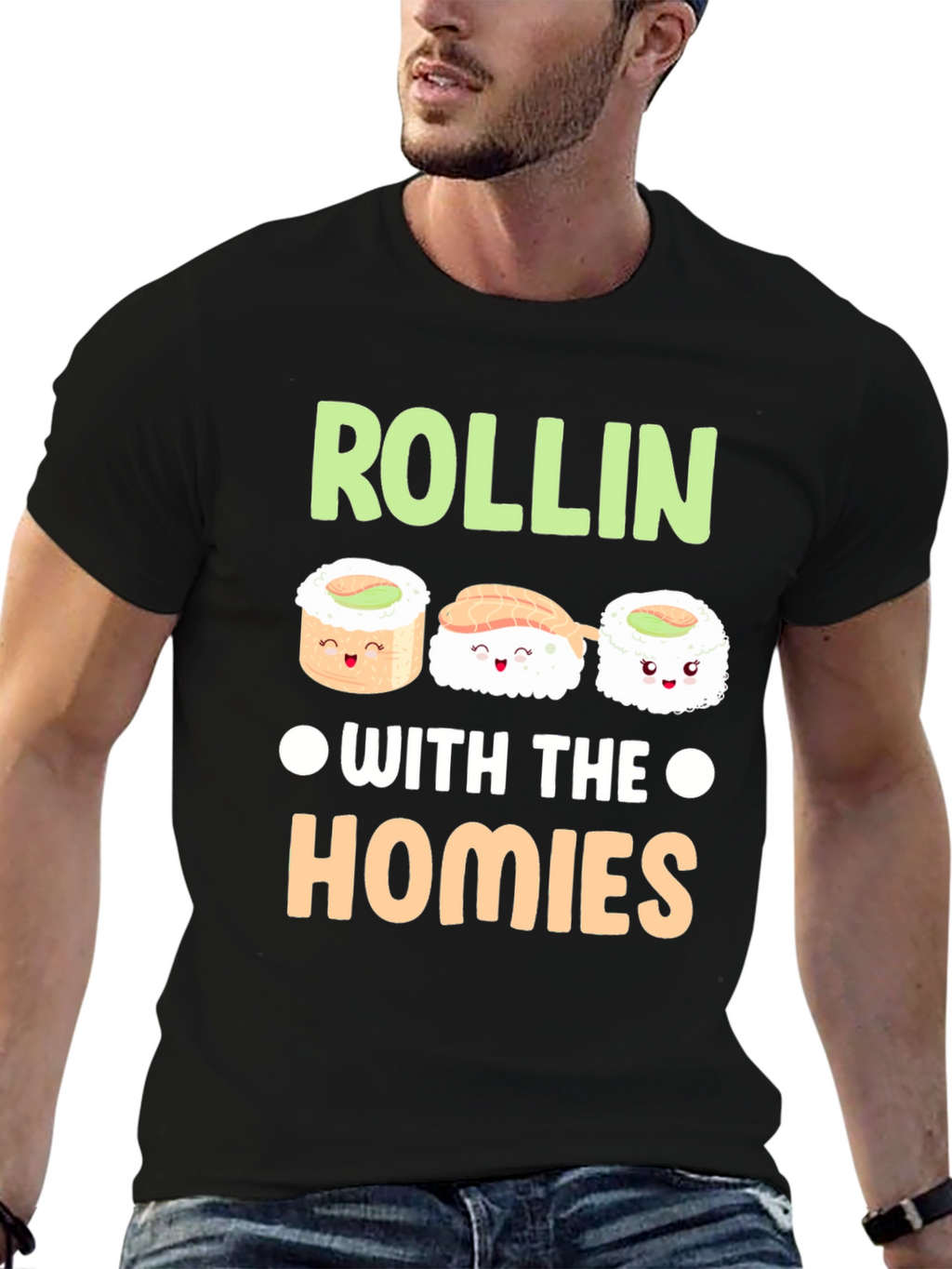 Rollin with the Homies Sushi T-Shirt