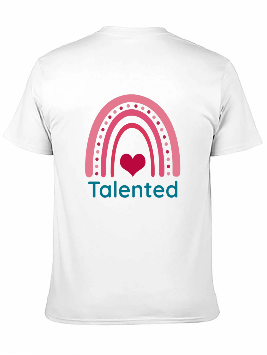 Talented Rainbow Heart Graphic Tee - Black