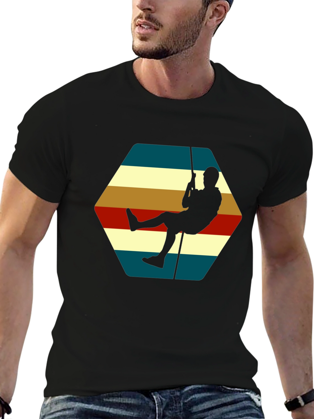 Retro Rock Climber T-Shirt