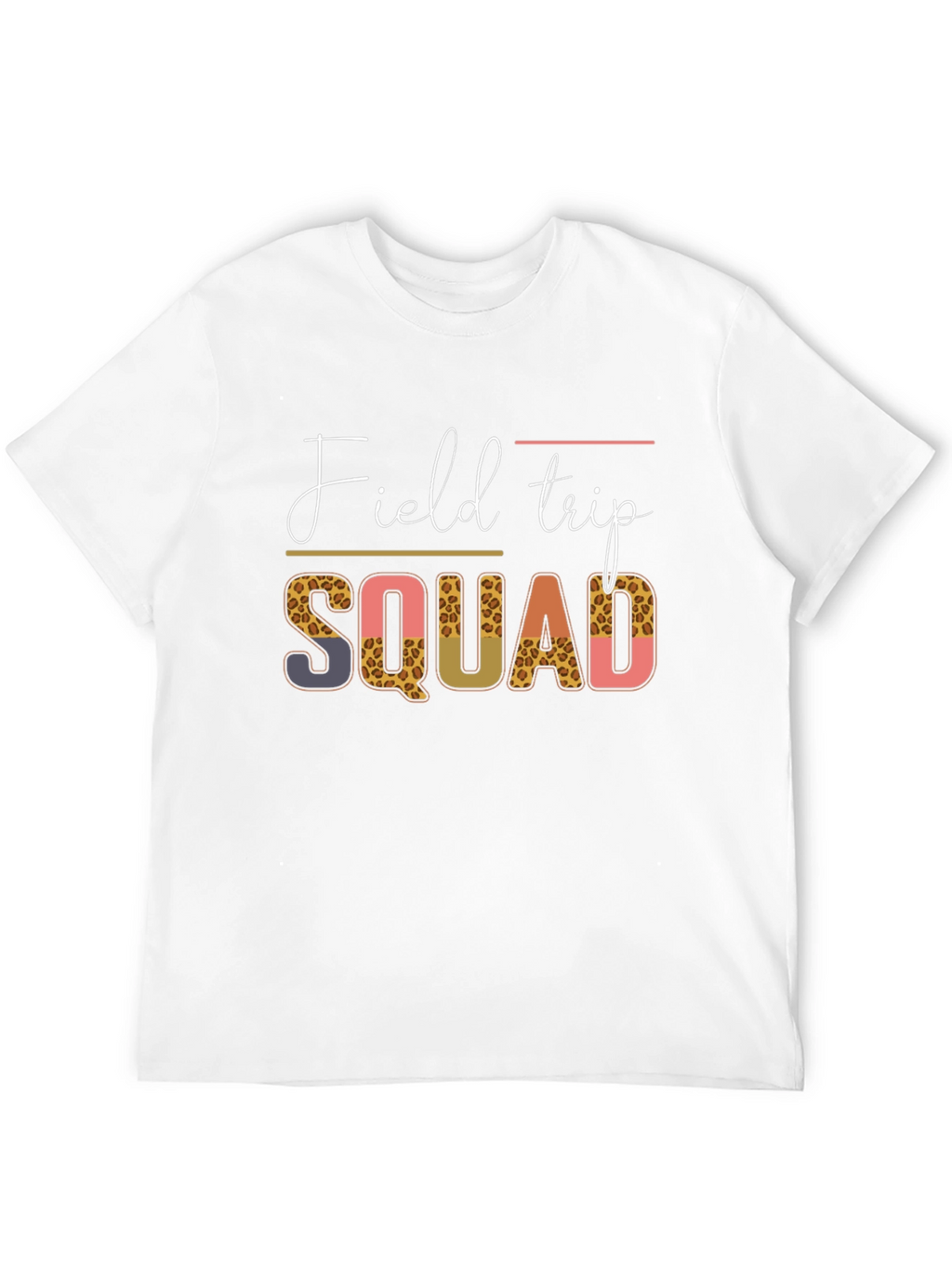Field Trip Squad Tee - Leopard Print
