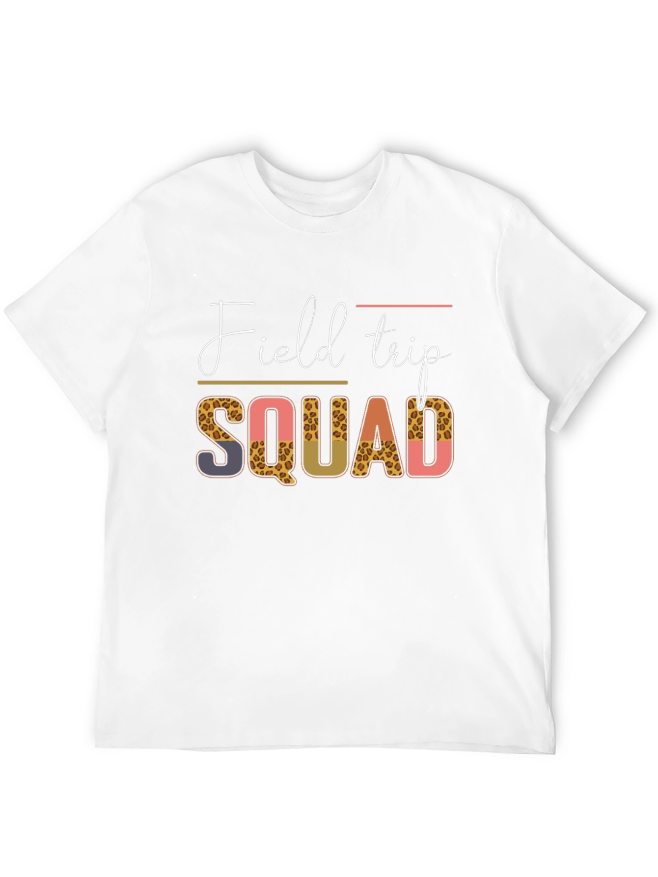 Field Trip Squad Tee - Leopard Print