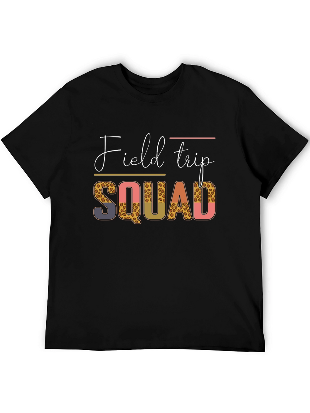 Field Trip Squad Tee - Leopard Print
