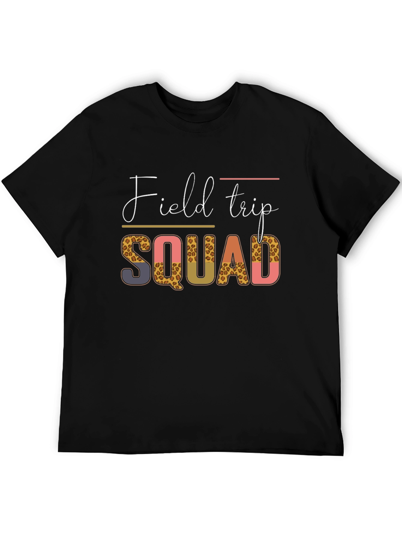 Field Trip Squad Tee - Leopard Print