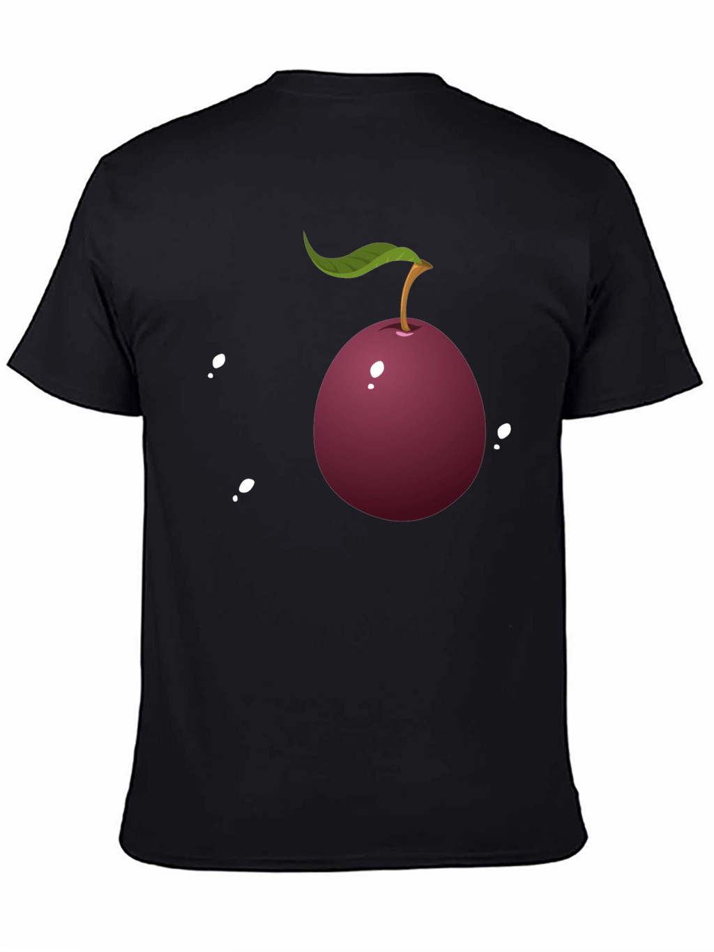 Plum Graphic Tee - Casual Style