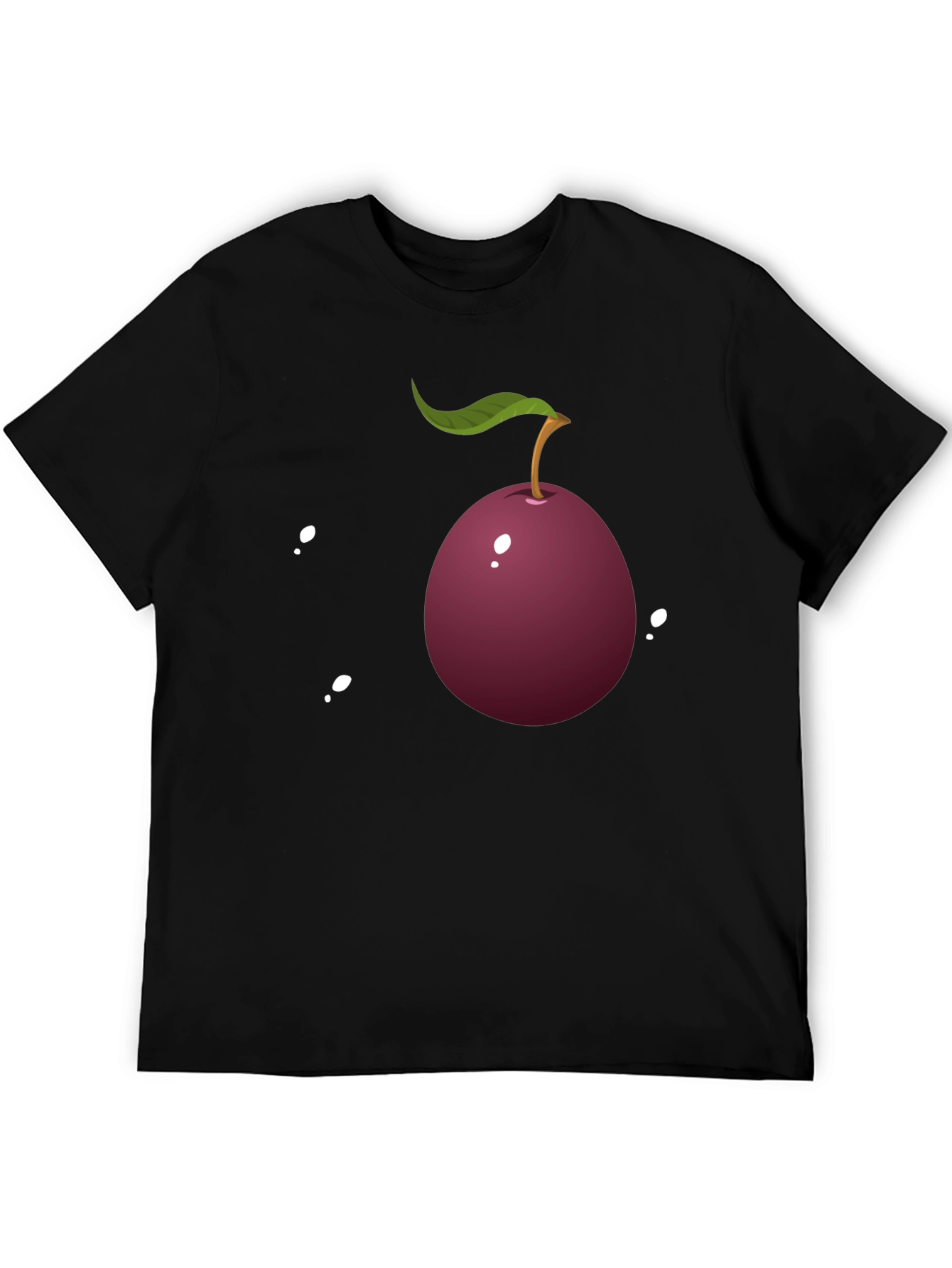 Plum Graphic Tee - Casual Style