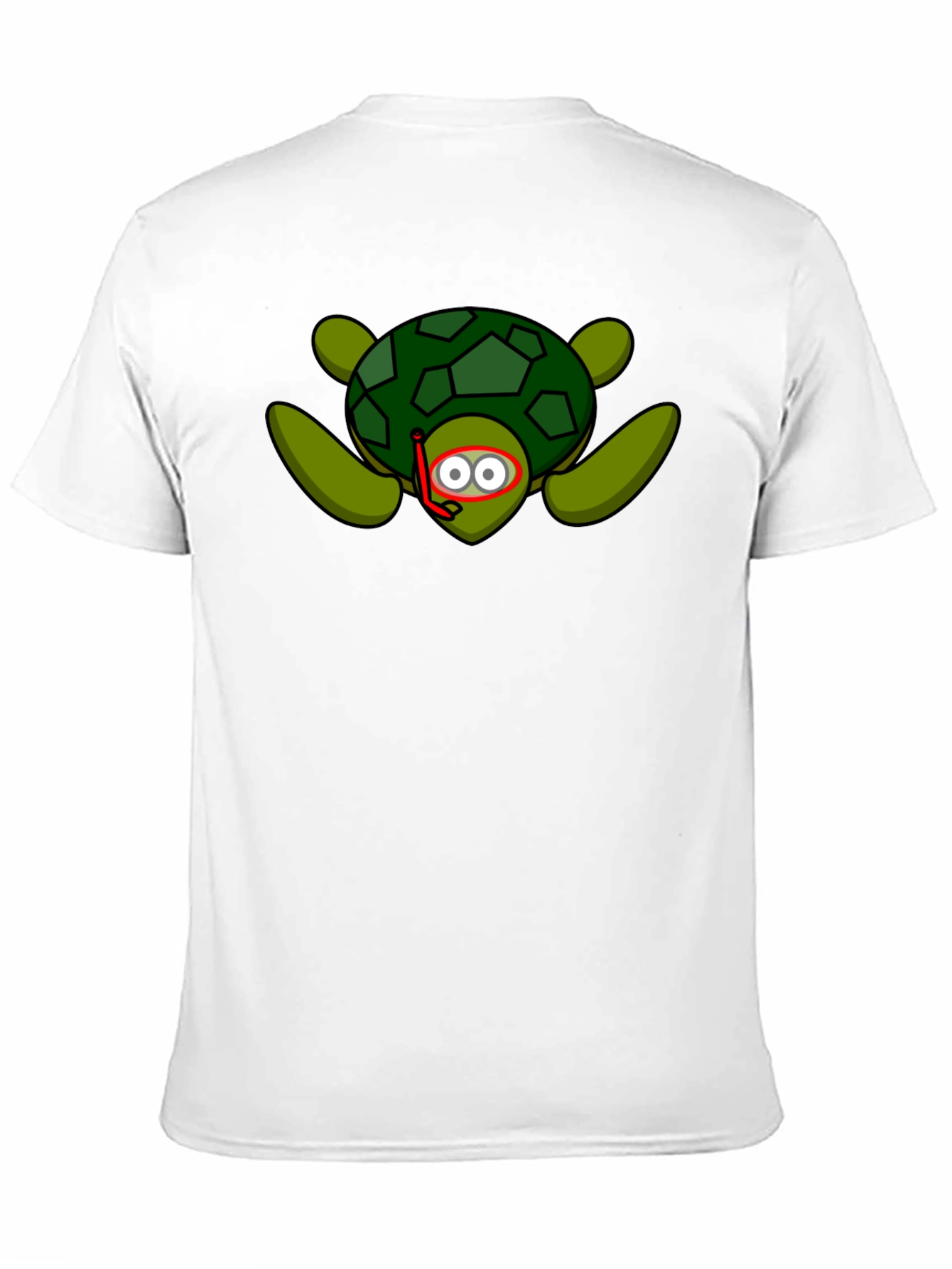 Snorkeling Turtle Graphic Tee - Black Cotton