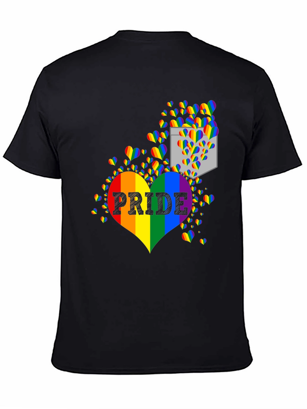 Pride Rainbow Heart Graphic T-Shirt