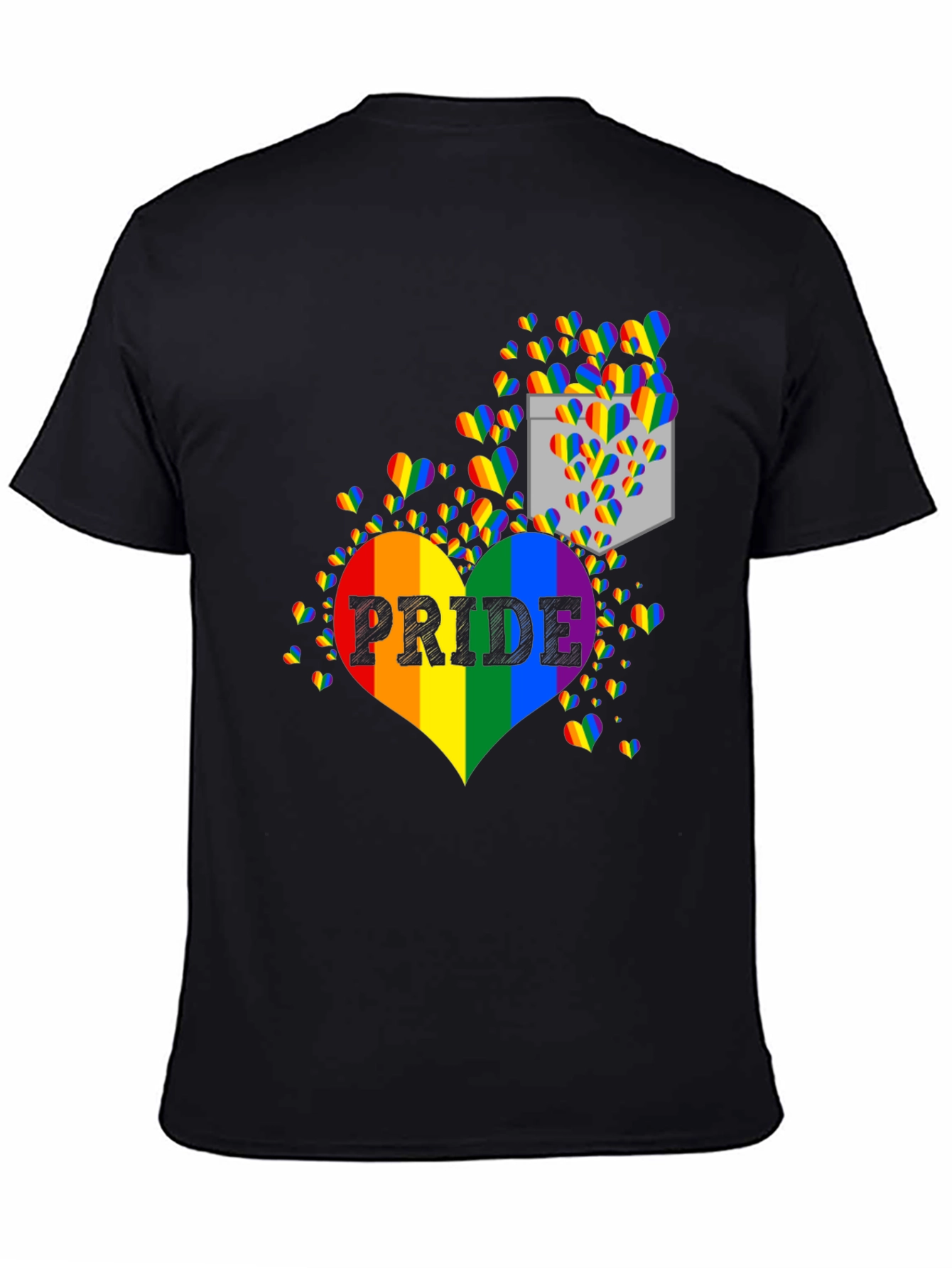 Pride Rainbow Heart Graphic T-Shirt