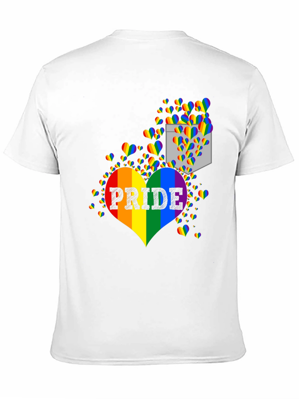 Pride Rainbow Heart Graphic T-Shirt