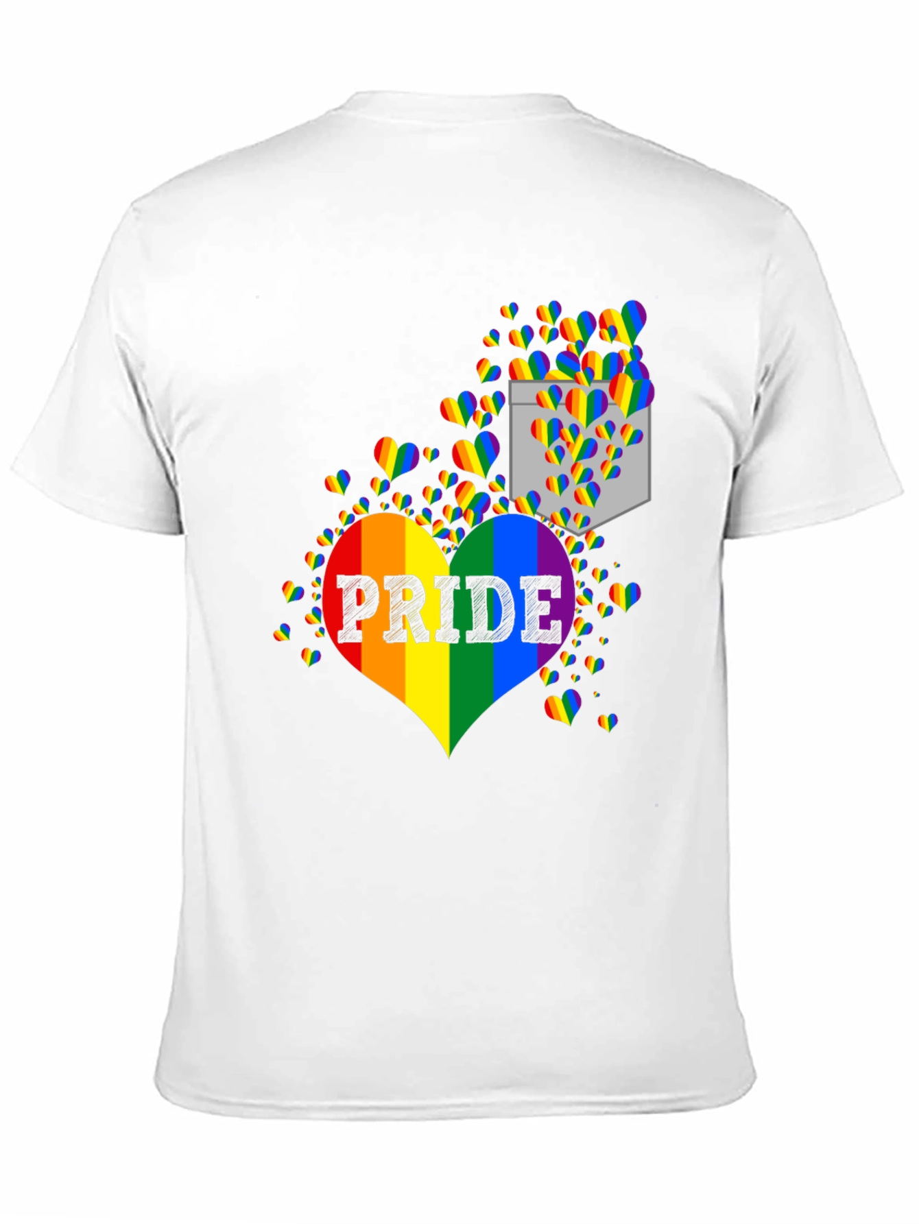 Pride Rainbow Heart Graphic T-Shirt