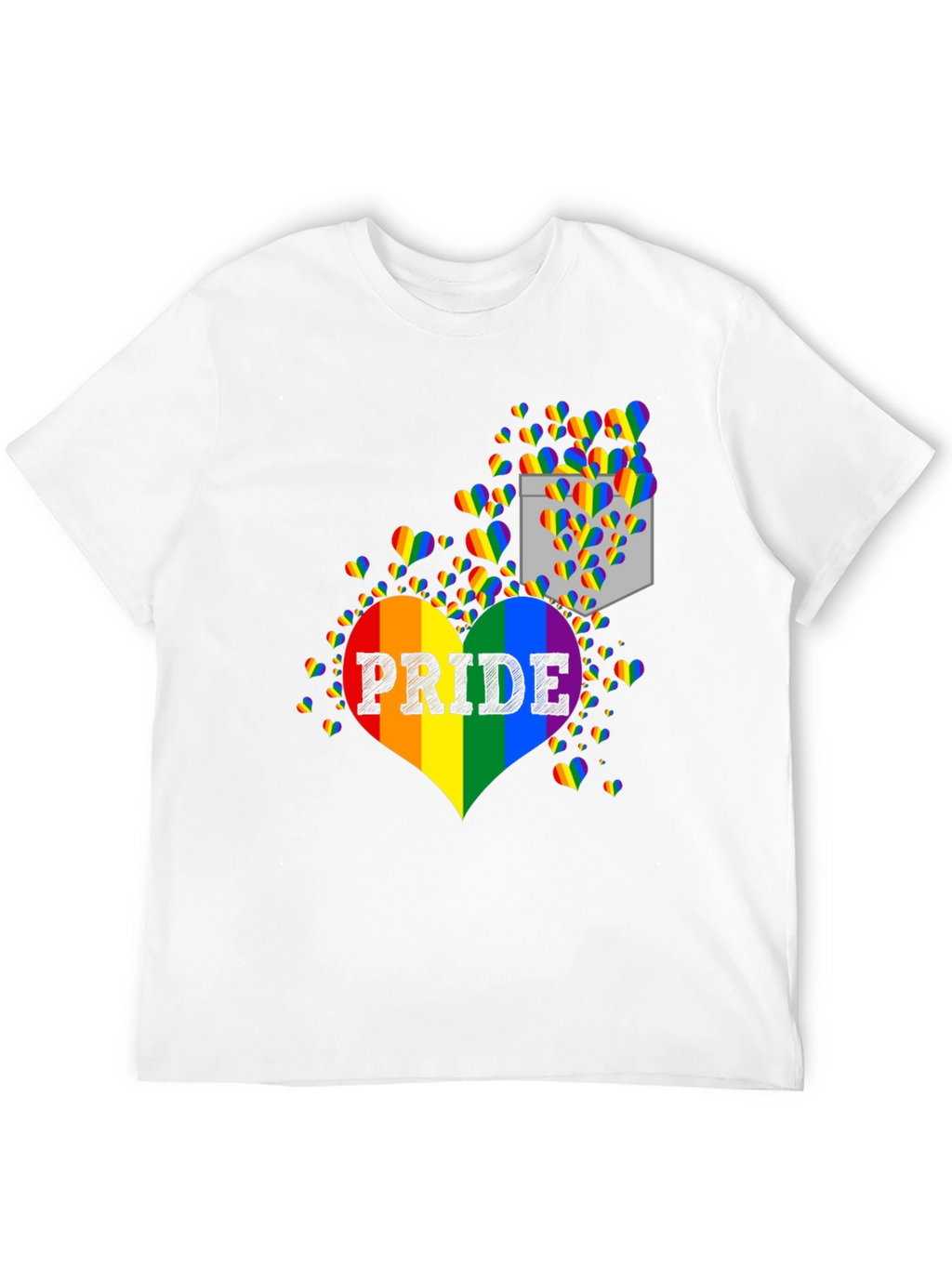 Pride Rainbow Heart Graphic T-Shirt
