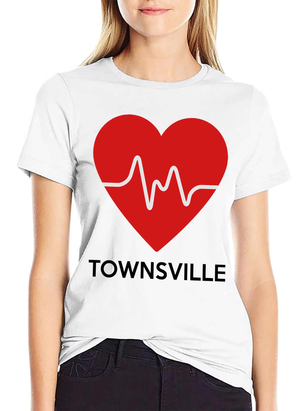 Townsville Heartbeat Tee - Show Your City Pride!