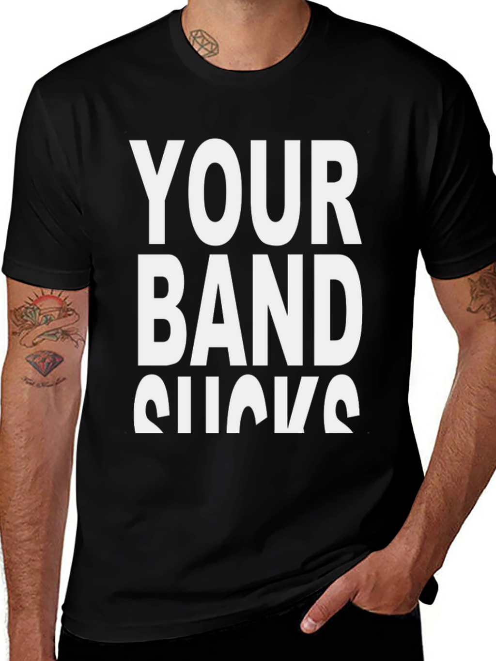 Your Band Sucks Graphic T-Shirt - Black
