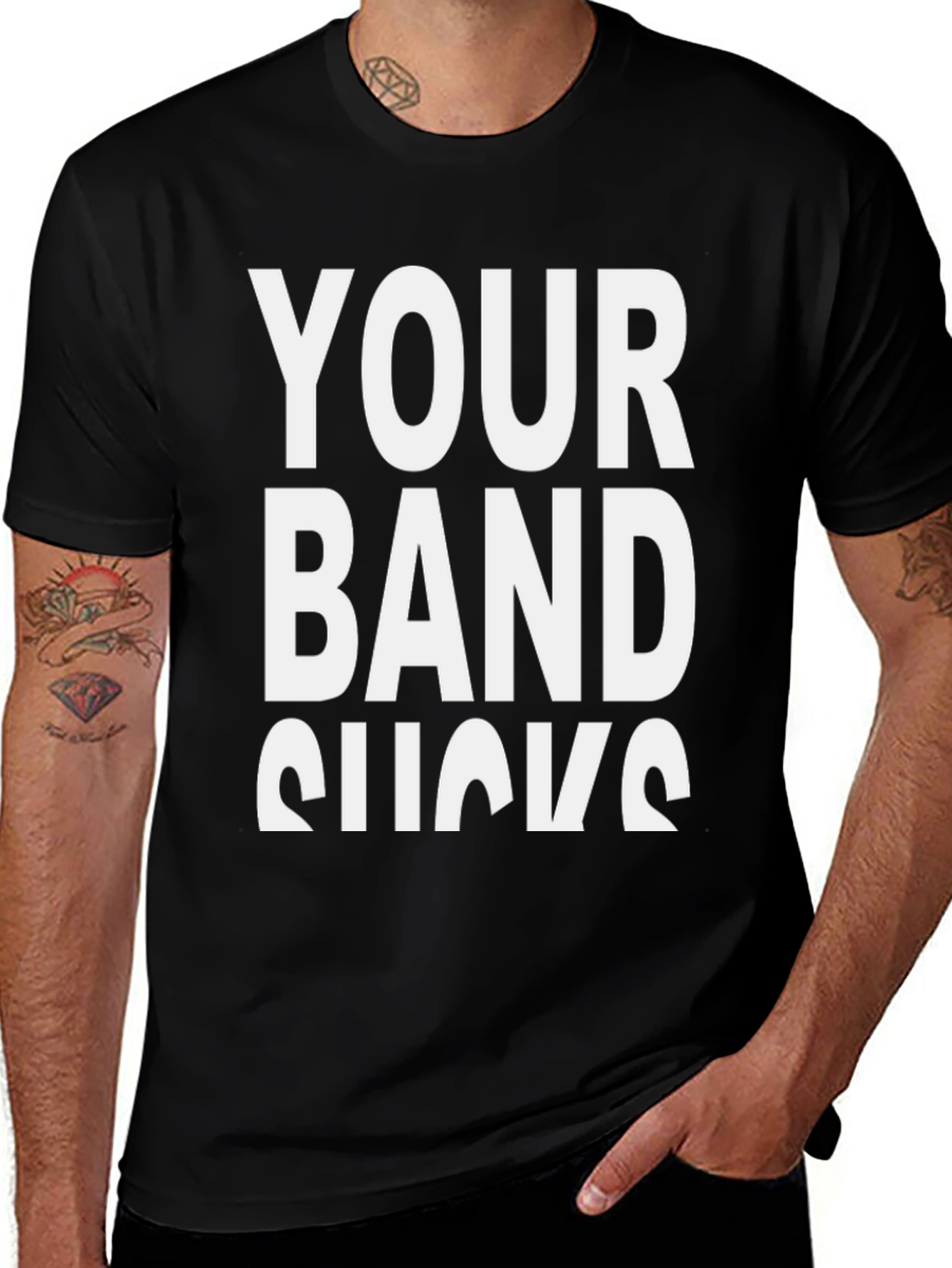 Your Band Sucks Graphic T-Shirt - Black
