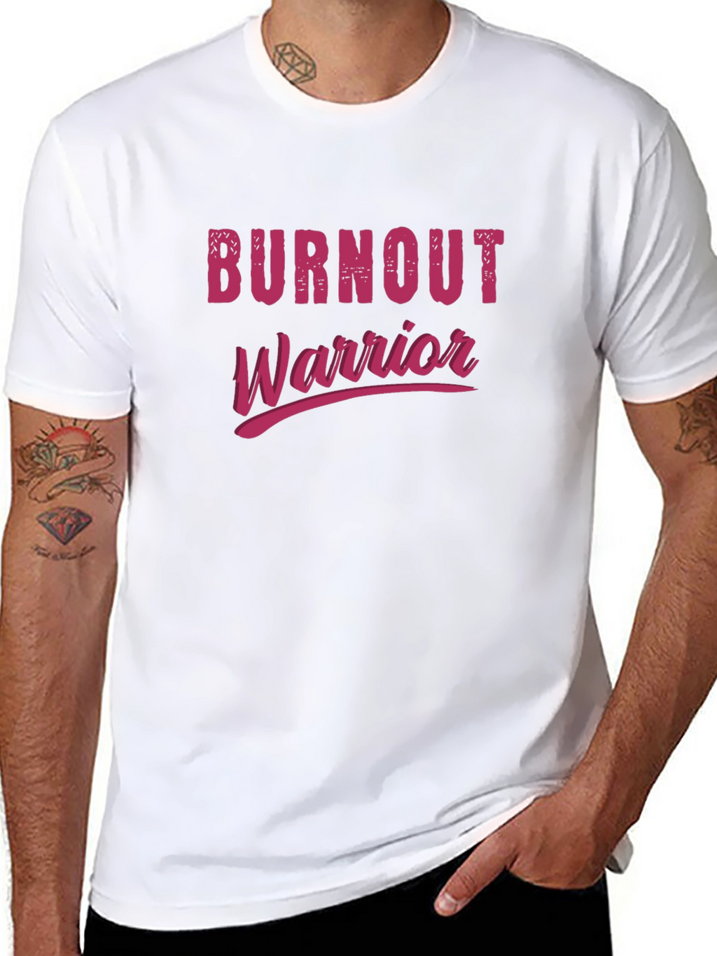 Burnout Warrior Graphic Tee - Black