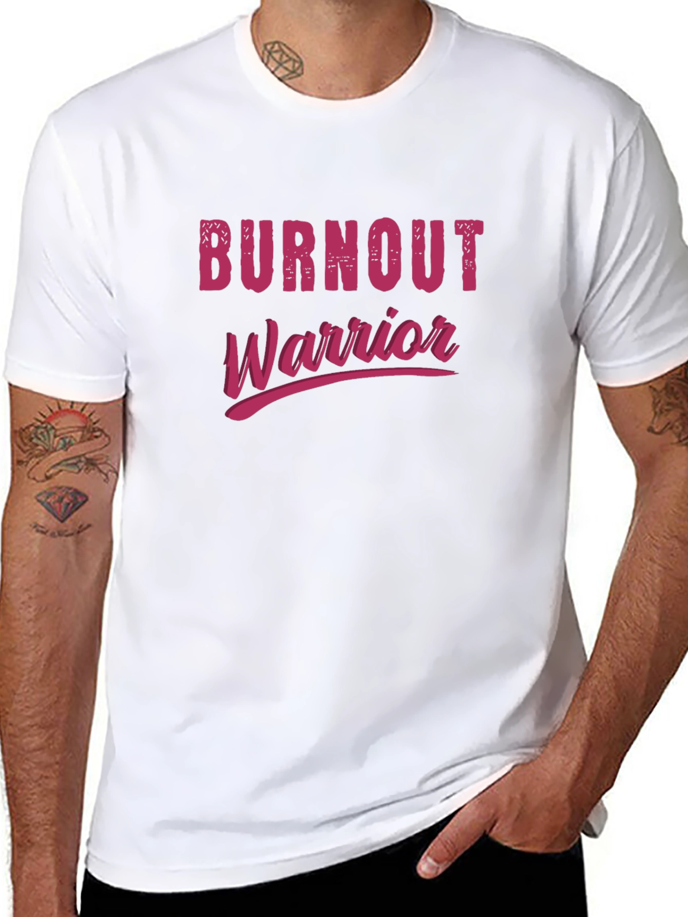 Burnout Warrior Graphic Tee - Black