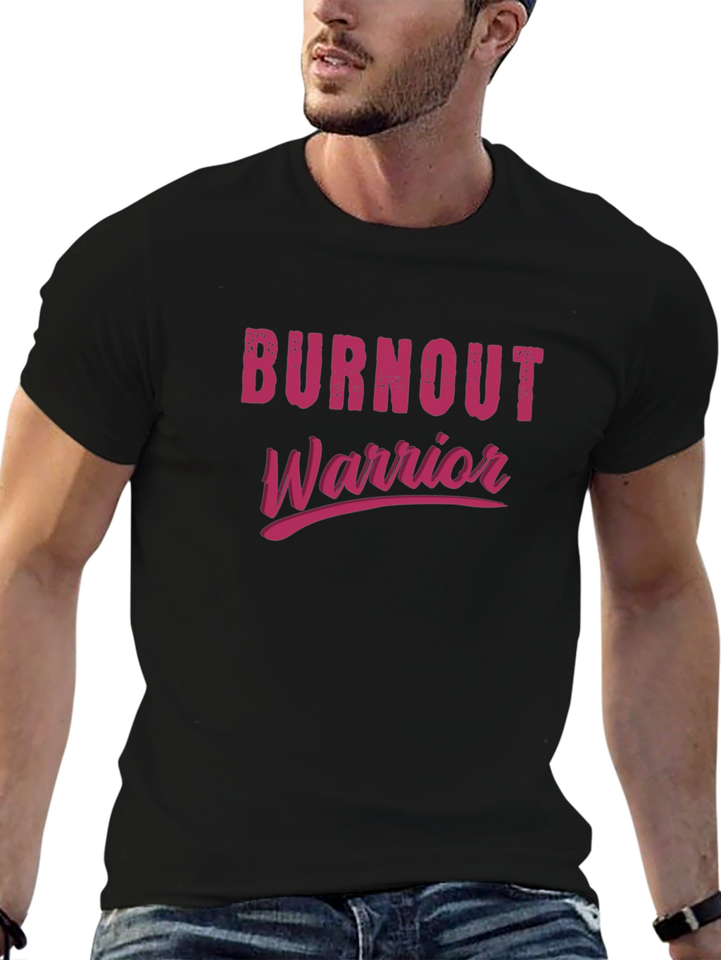 Burnout Warrior Graphic Tee - Black