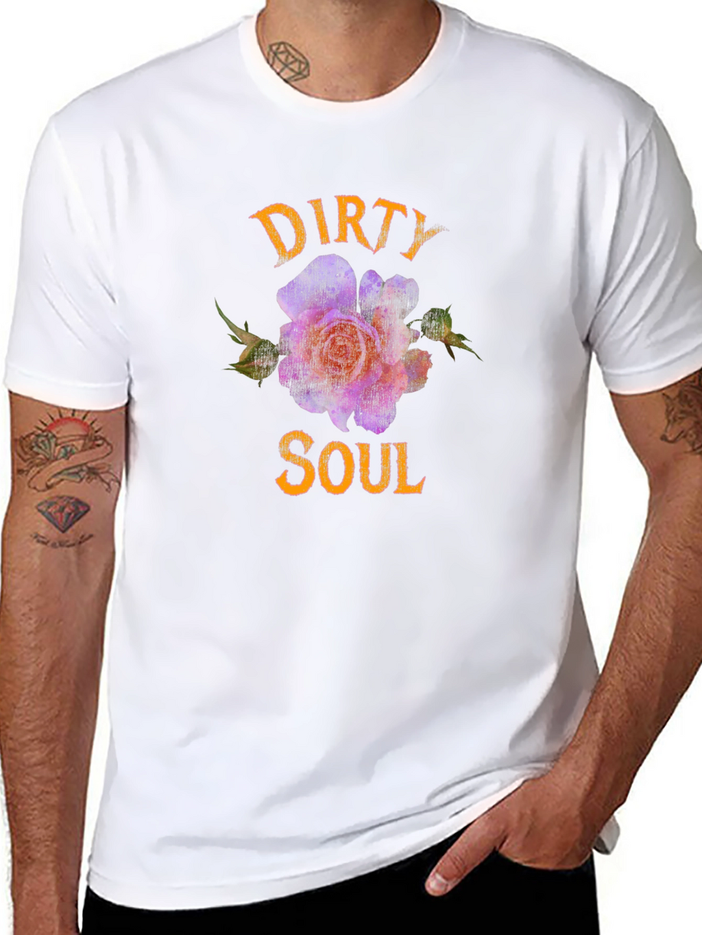 Dirty Soul T-Shirt - Floral Design