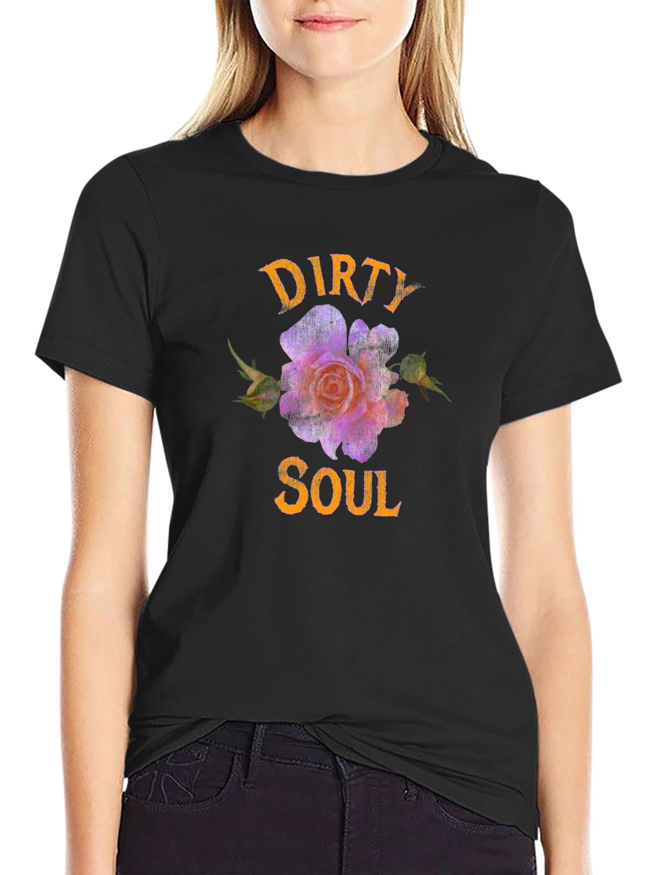 Dirty Soul T-Shirt - Floral Design