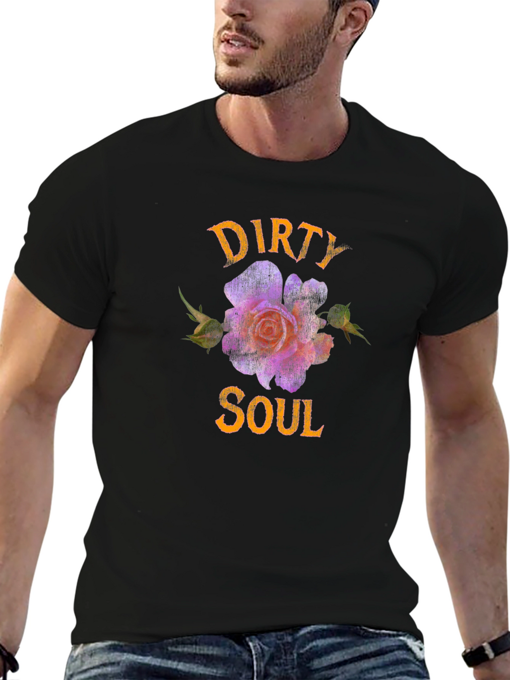 Dirty Soul T-Shirt - Floral Design