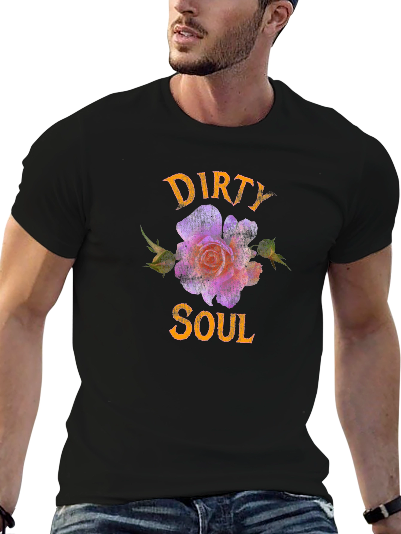 Dirty Soul T-Shirt - Floral Design